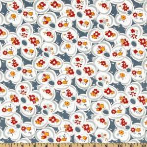  Moda Punctuation Ditto Daisies Blue Fabric By The Yard 
