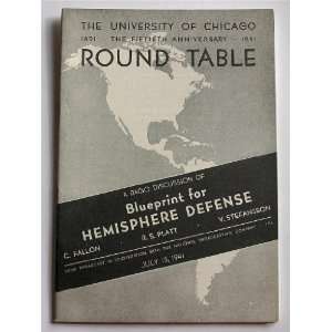  Blueprint for Hemisphere Defense A Radio Discussion By 
