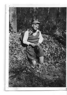 WWII German RP  Uniformed Youth  Hiking  Backpacking  Rucksack  Woods 