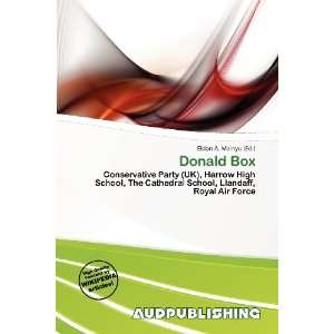  Donald Box (9786200908155) Eldon A. Mainyu Books