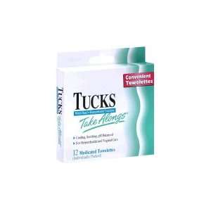  Tucks Take Alongs Medicated Hemorrhoidal Towelettes 6pk 