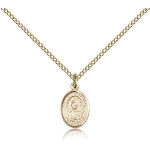  Gold Filled O/L Our Lady of La Vang Medal Pendant 1/2 x 1 