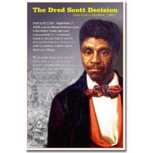  Civil War The Dred Scott Decision, Classroom Poster 