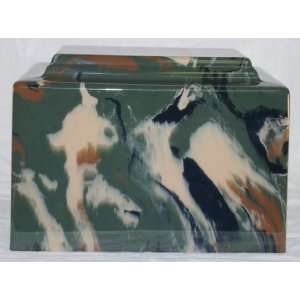    Sportsman Camoflague Cultured Marble Cremation Urn 