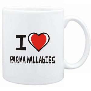    Mug White I love Parma Wallabies  Animals