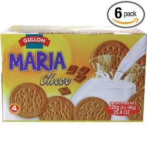 Gullon Maria Choco Cookies, 25.4 Ounce Boxes (Pack of 6)  