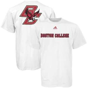  adidas Boston College Eagles White Prime Time T shirt 