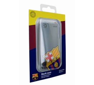 OFFICIAL FC BARCELONA CRYSTAL BACK CASE COVER FOR IPHONE 4 / 4S SCREEN 