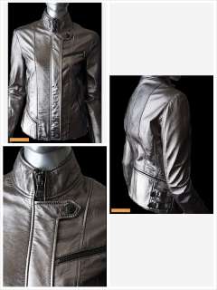   vintage metallic silver 100 % leather made in italy org $ 1600 00
