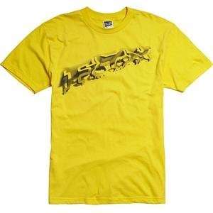   Fox Racing Paper Cut Short Sleeve T Shirt   Medium/Yellow Automotive