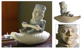 Moche Fisherman~Handcrafted Ceramic Museum Replica SCUL  