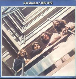 The Beatles 1967 1970 2LP NM UK Apple BLUE VINYL  
