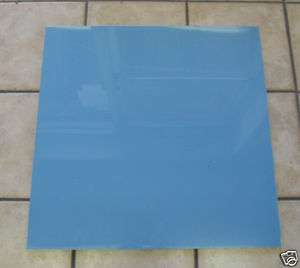Sky Blue Hi Impact Styrene Plastic Sheet 12x12x0.125Th Smooth 