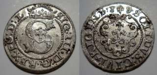 Poland Riga solidus SIGISMUND III WAZA 1589 Over. 1588  
