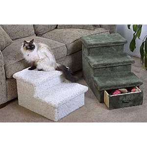 or 3 Level Pet Step with Optional Drawer  Color NATURAL  Size 2 STEP 