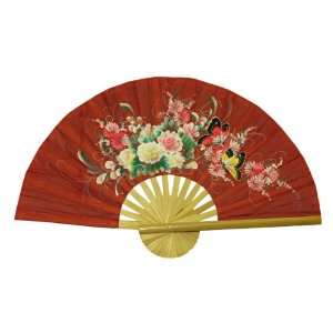  EXP Hand painted Folding Decorative Wall Fan   Butterfly 