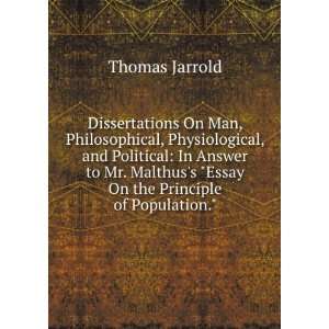   Essay On the Principle of Population. Thomas Jarrold Books