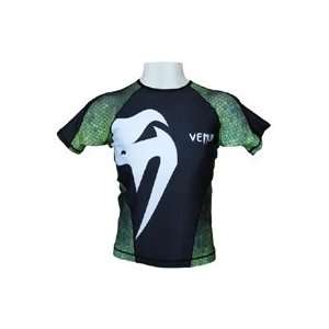  ia Green Short Sleeve Rashguard by Venum Sports 