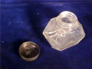 Vintage Glass Jar Bottle B & B Watermans Ink 2 oz. NR  