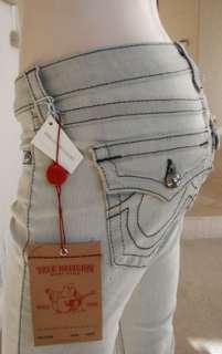 NWT True Religion WMS Billy jeans grey pearl in Pebble  