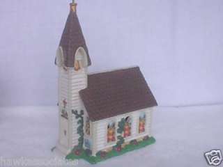 New England Church Midwest of Cannon Falls Lighted Bldg  