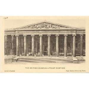  1920s Vintage Postcard Front Portico   The British Museum 