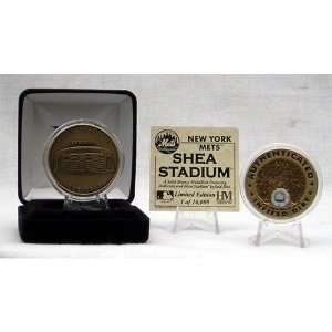  New York Mets Shea Stadium Authenticated Infield Dirt Coin 