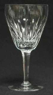 Stuart England Claridge Cut Glass Crystal Water Goblet  