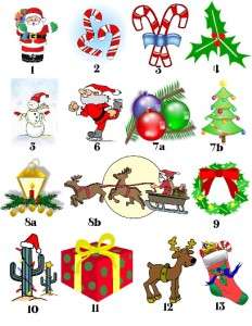 30 Custom Christmas Winter Holiday Return Address Label  
