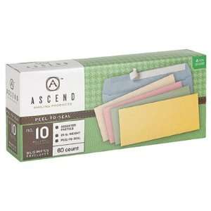  Ascend 10% Recycled Assorted Pastels Peel N Seal #10 (4 1 