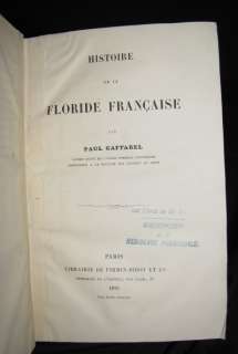 1875 Rare French Florida Book   Floride Gaffarel 1stED  