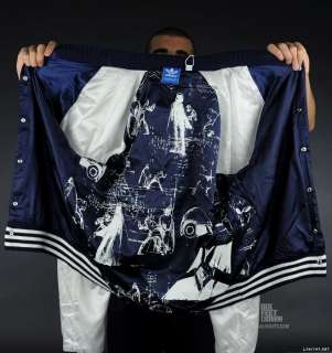 New %Adidas Originals x Superstar Star Wars Satin Jacket L  