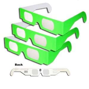   and Solar Flares  Mirrored   Safe   Green Neon   3 Pairs Electronics