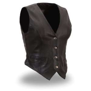  First Manufacturing Womens Cherokee Vest (Black, X Small 