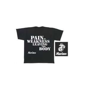  Rothco Marines Pain is Weakness TShirt Xlarge Sports 