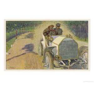  In Voller Fahrt Giclee Poster Print by Johann Martini 