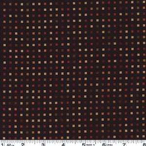   Miller Pixel Square Coffee Fabric By The Yard Arts, Crafts & Sewing