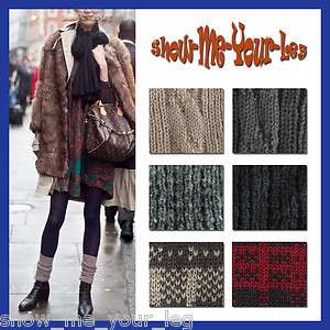 Super Warm & Soft Winter Knit Sweater Leg Warmers  