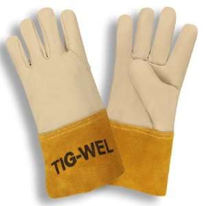 Side Split Leather Mig/Tig Welders Gloves Gauntlet Cuff (QTY/12 
