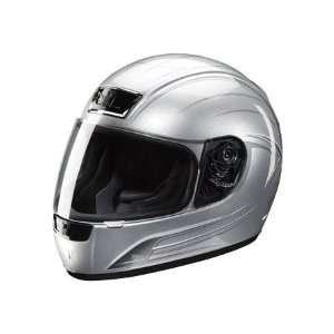  Z1R Phantom Warrior Full Face Helmet X Small  Silver 