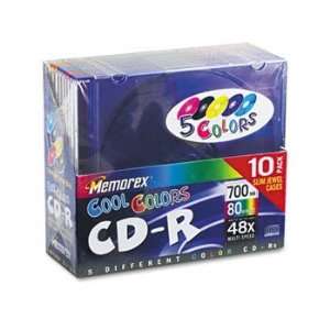  Memorex® CD R Recordable Disc DISC,CDR,10PK,COOL,48X 8807 
