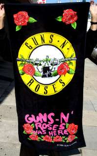 Guns n Roses beach towel 1989 unused  
