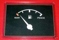 CRAZY GAS PRICES IRAQ WAR FUEL GAGE ANTI BUSH Magnet  