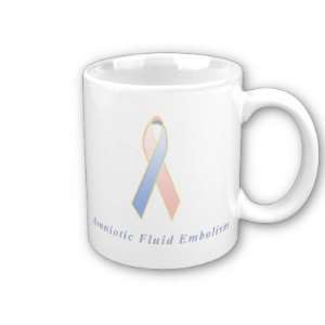  Amniotic Fluid Embolism Awareness Ribbon Coffee Mug 