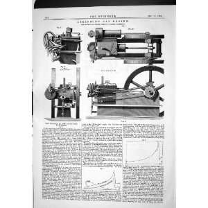  1885 ATKINSON GAS ENGINE BRITISH COMPANY LONDON EXHIBITION 