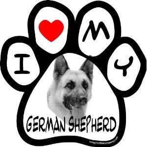 Imagine This 5 1/2 Inch by 5 1/2 Inch Car Magnet Picture Paw, German 