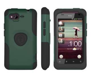 TRIDENT Aegis GREEN Skin + Hard Case HYBRID Cover 4 Verizon HTC RHYME 