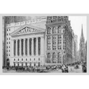  New York Stock Exchange, 1911   16x24 Giclee Fine Art 