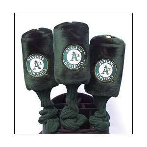  Oakland As MLB 3 piece Golf Headcover set Sports 