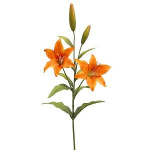  Faux 31 Day Lily Spray Orange (Pack of 12) Patio, Lawn 